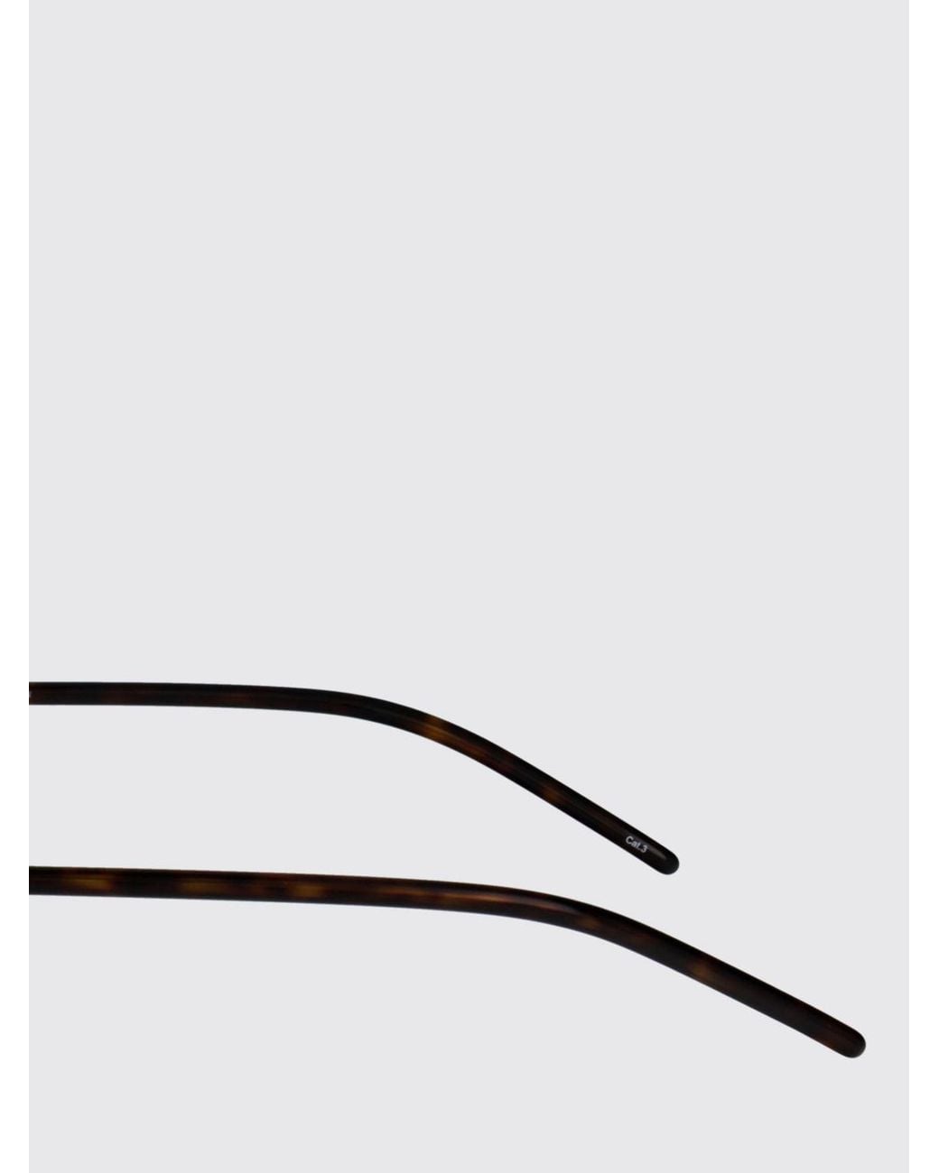 McQueen White Am0563S Acetate And Metal Sunglasses