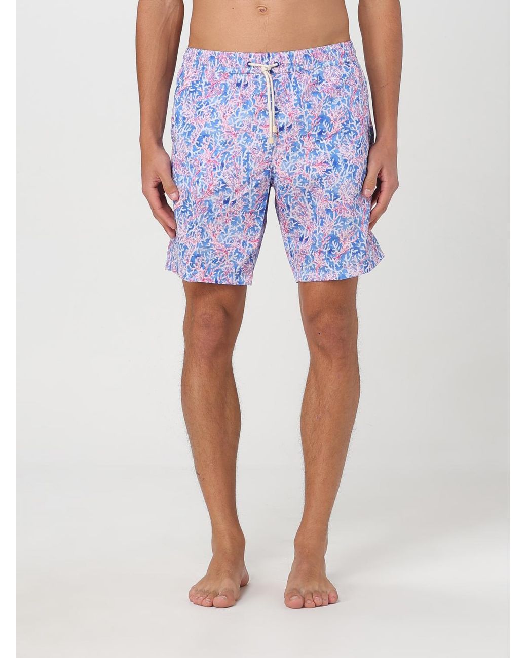 Bañador De Nailon Estampado Kampos de hombre de color Blue