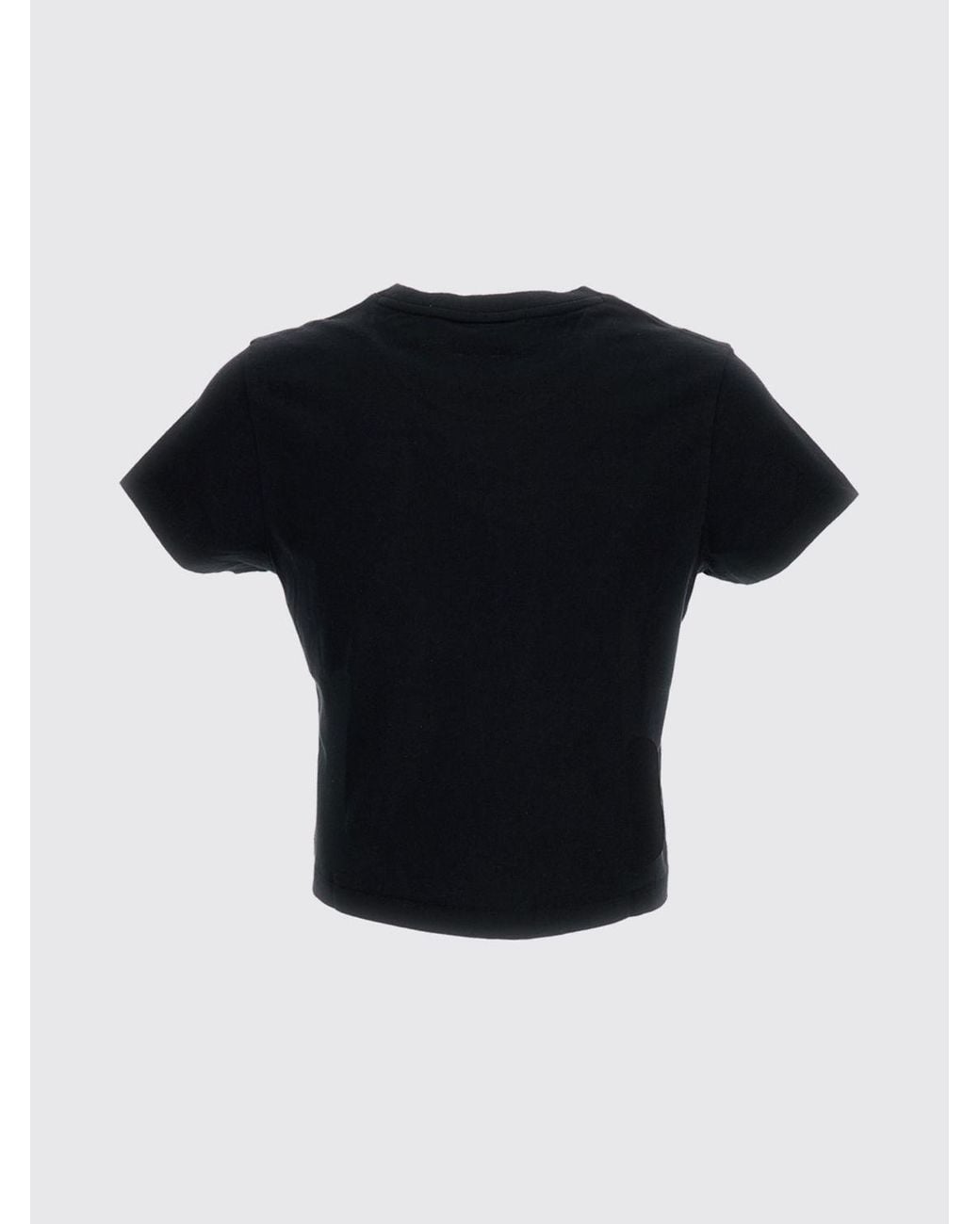 Maison Kitsuné Blue Maison KitsunÉ Cotton Crop T-Shirt With Logo