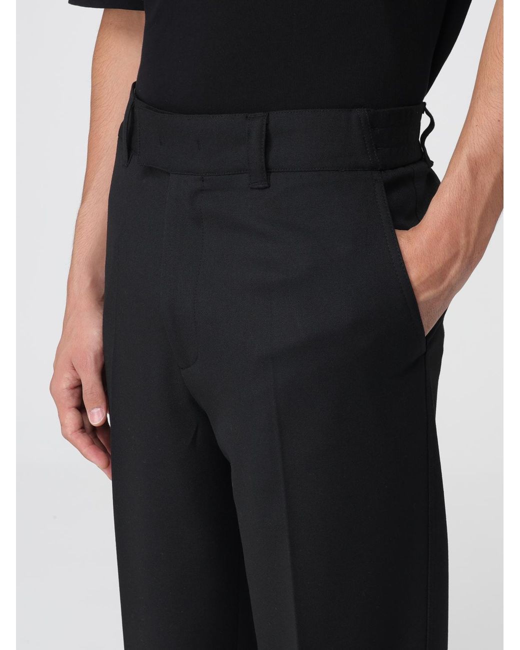 Paolo Pecora Black Trousers for men