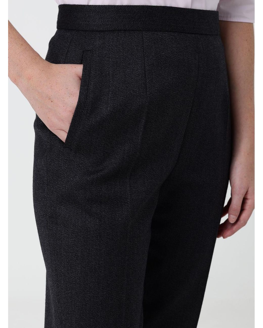 Jil Sander Blue High-Waisted Slim-Fit Trousers