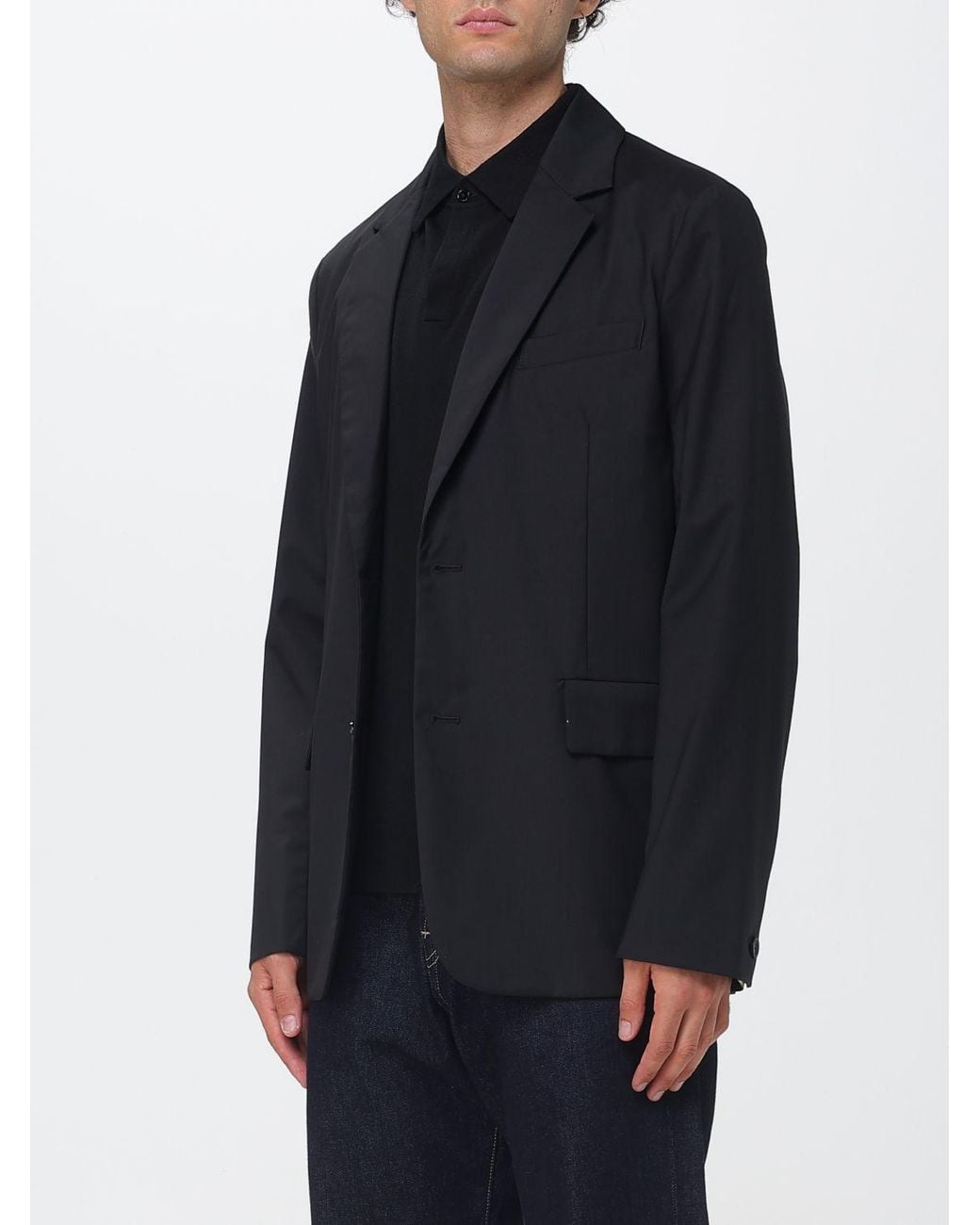Paul Smith Blue Relaxed Fit Single-Breasted Wool Blazer for men