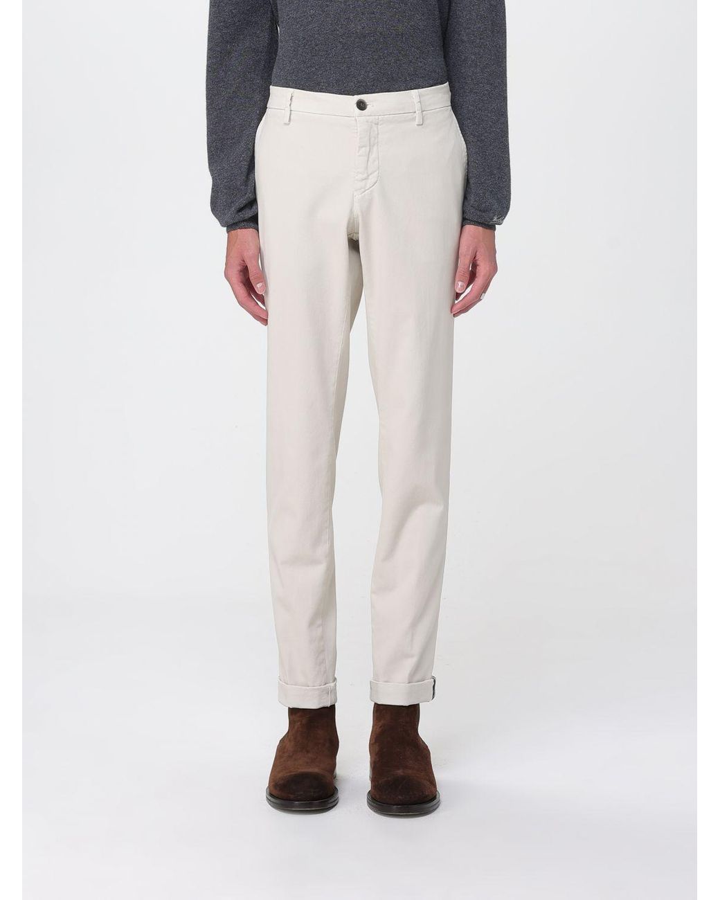 Mason's White Trousers for men