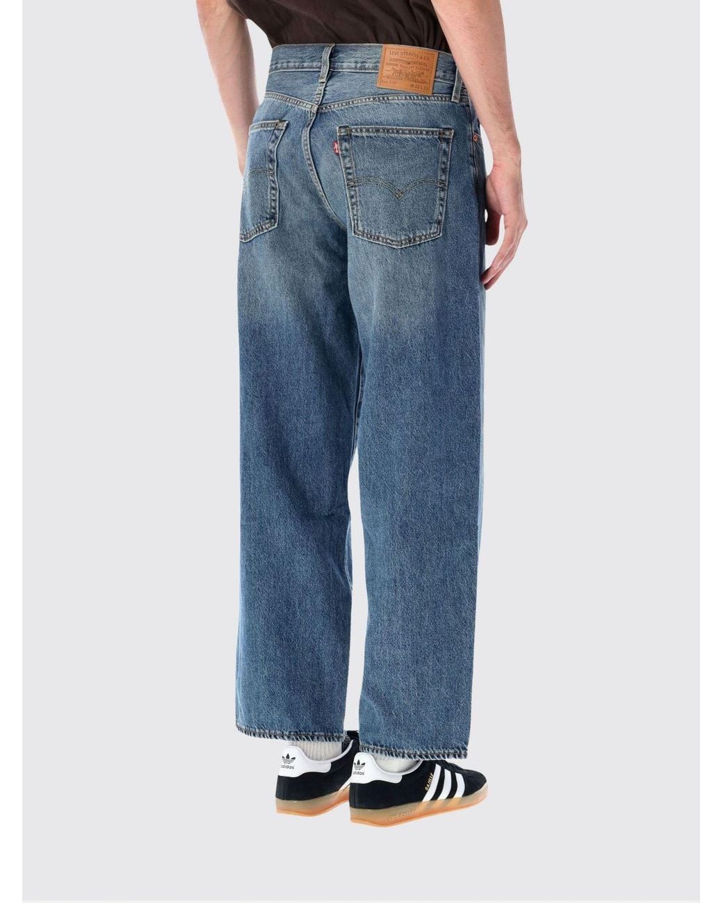 Levi's Blue 578 Mid-Rise Wide-Leg Jeans for men