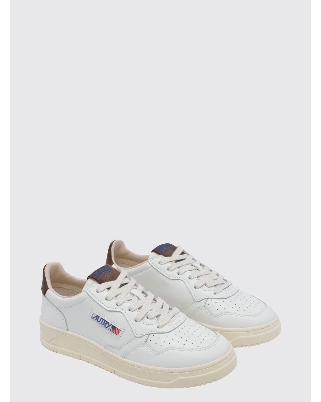 Autry White Medalist Low Top Trainers for men