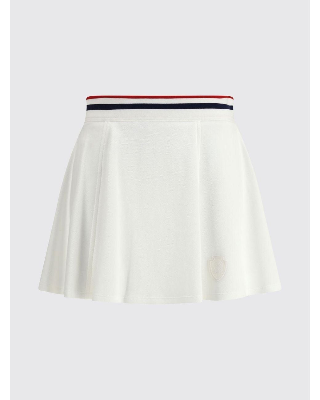 Brunello Cucinelli White Cotton Blend Mini Skirt