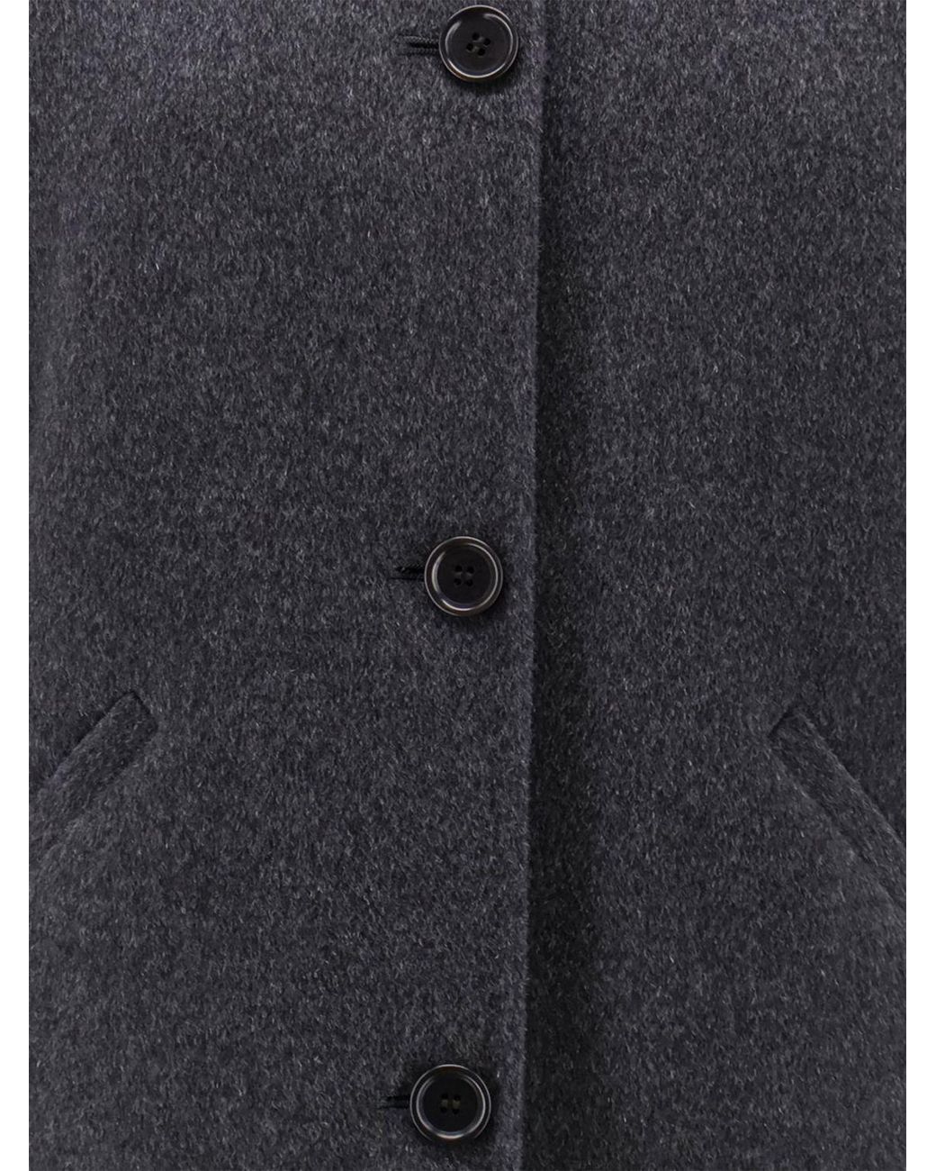 Cappotto Corto Monopetto di Aspesi in Blue