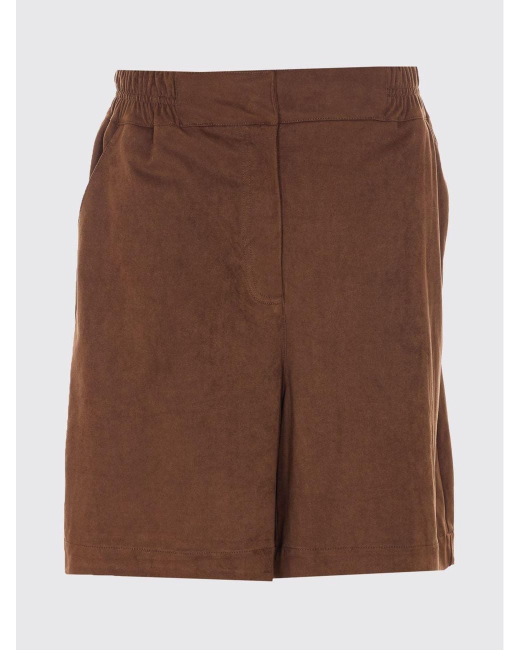 Urbancode Brown Faux Suede Shorts