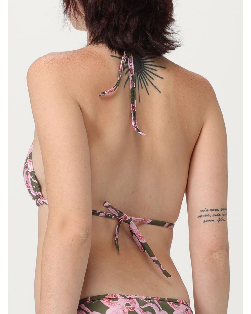 Top De Bikini Kampos de color Pink