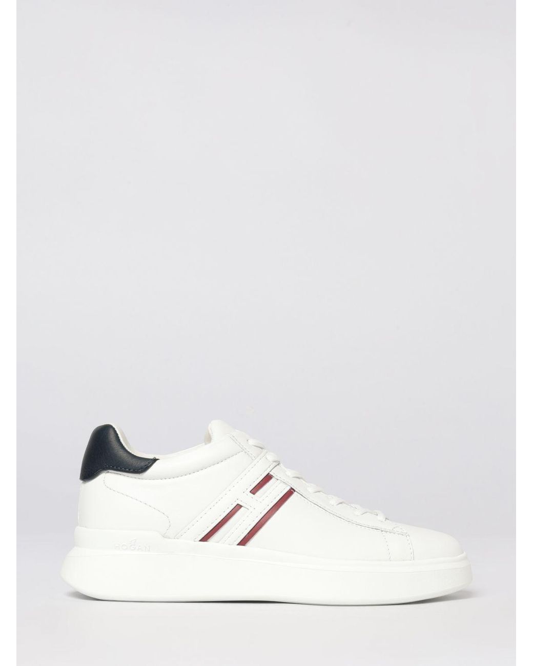 Hogan White H580 Leather Sneakers for men