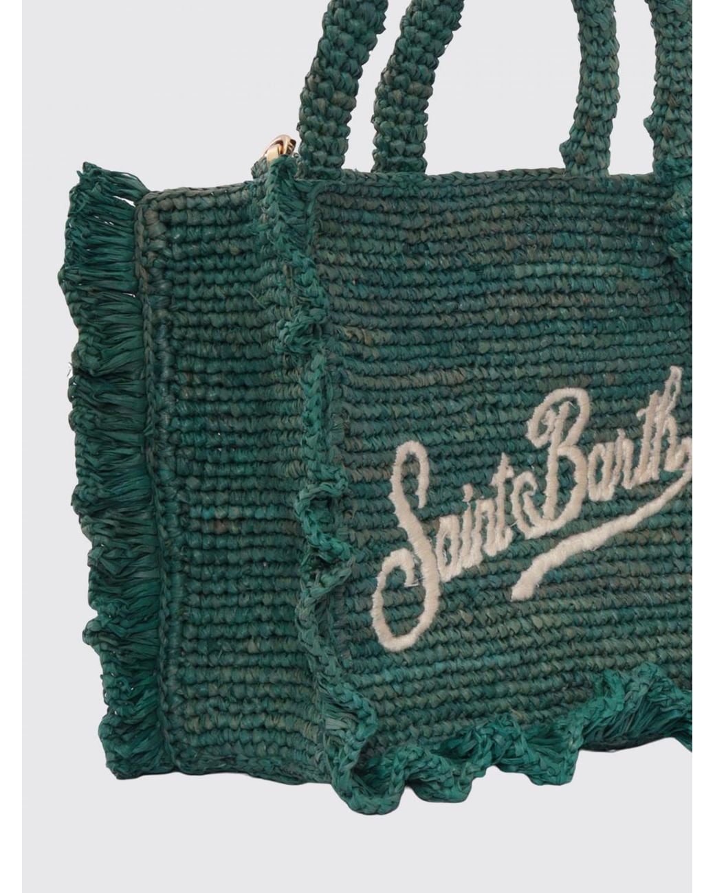 Mc2 Saint Barth Green Mini Sac Porté Épaule Volant