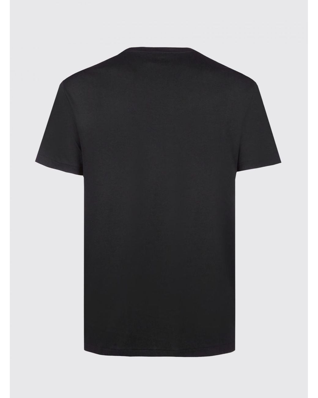 Polo Ralph Lauren Black Cotton Crewneck T-Shirt With Embroidered Pony Logo for men