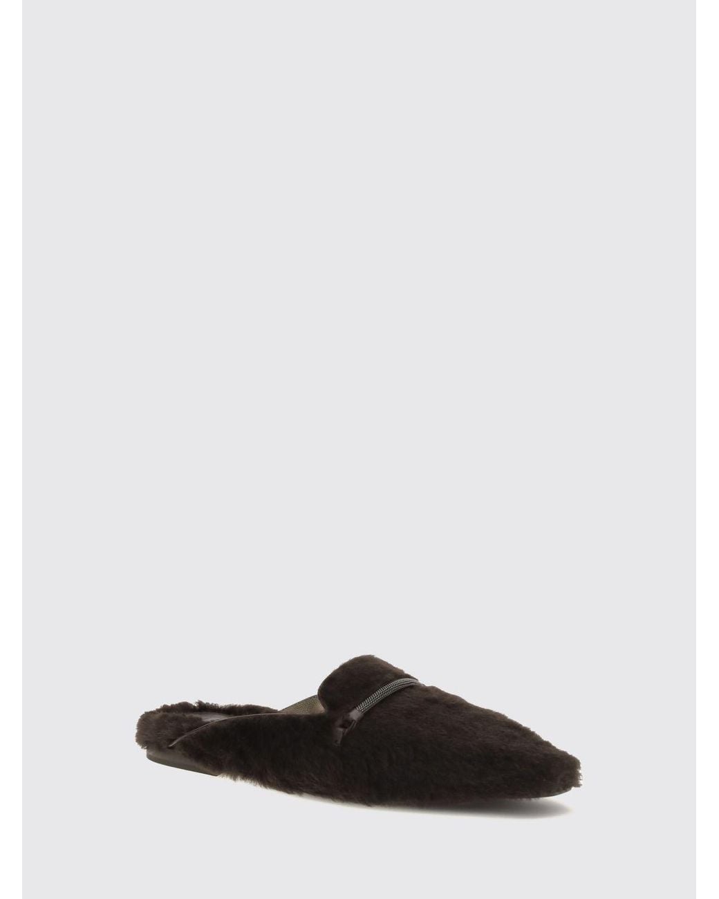 Brunello Cucinelli White Ballet Flat