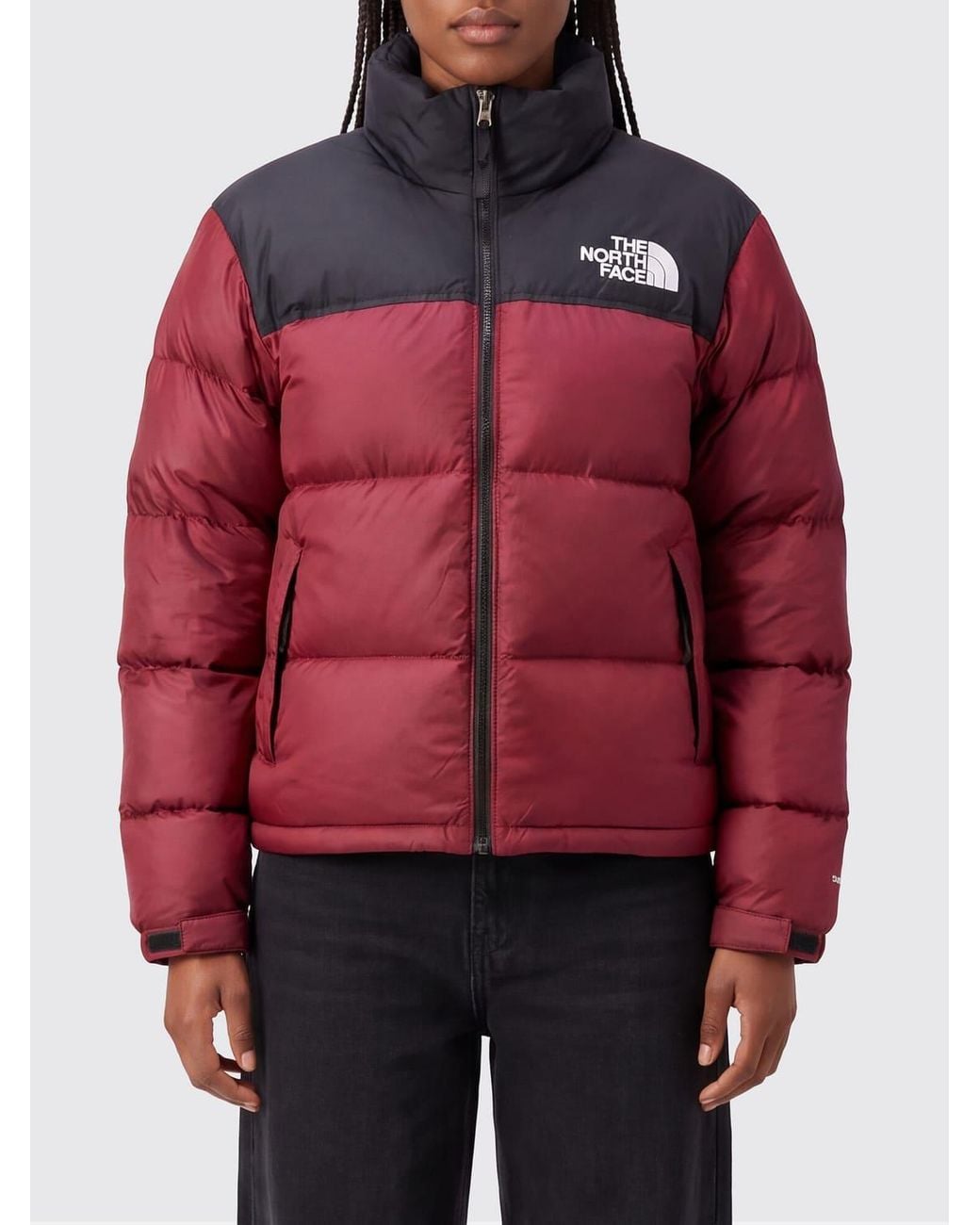 The North Face Red 1996 Retro Nuptse Quilted Water-Repellent Down Jacket