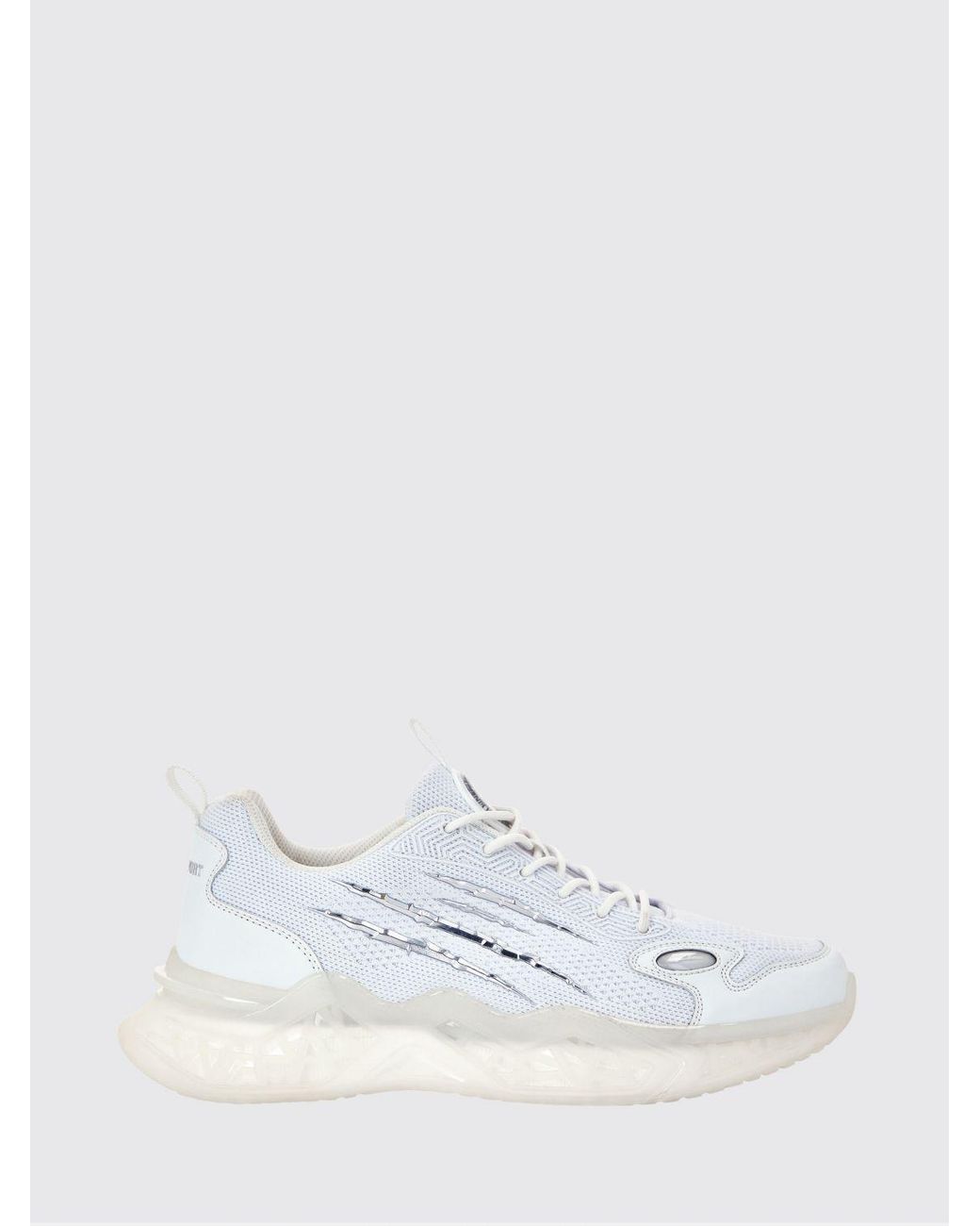 Philipp Plein White Lace-Up Low-Top Sneakers for men
