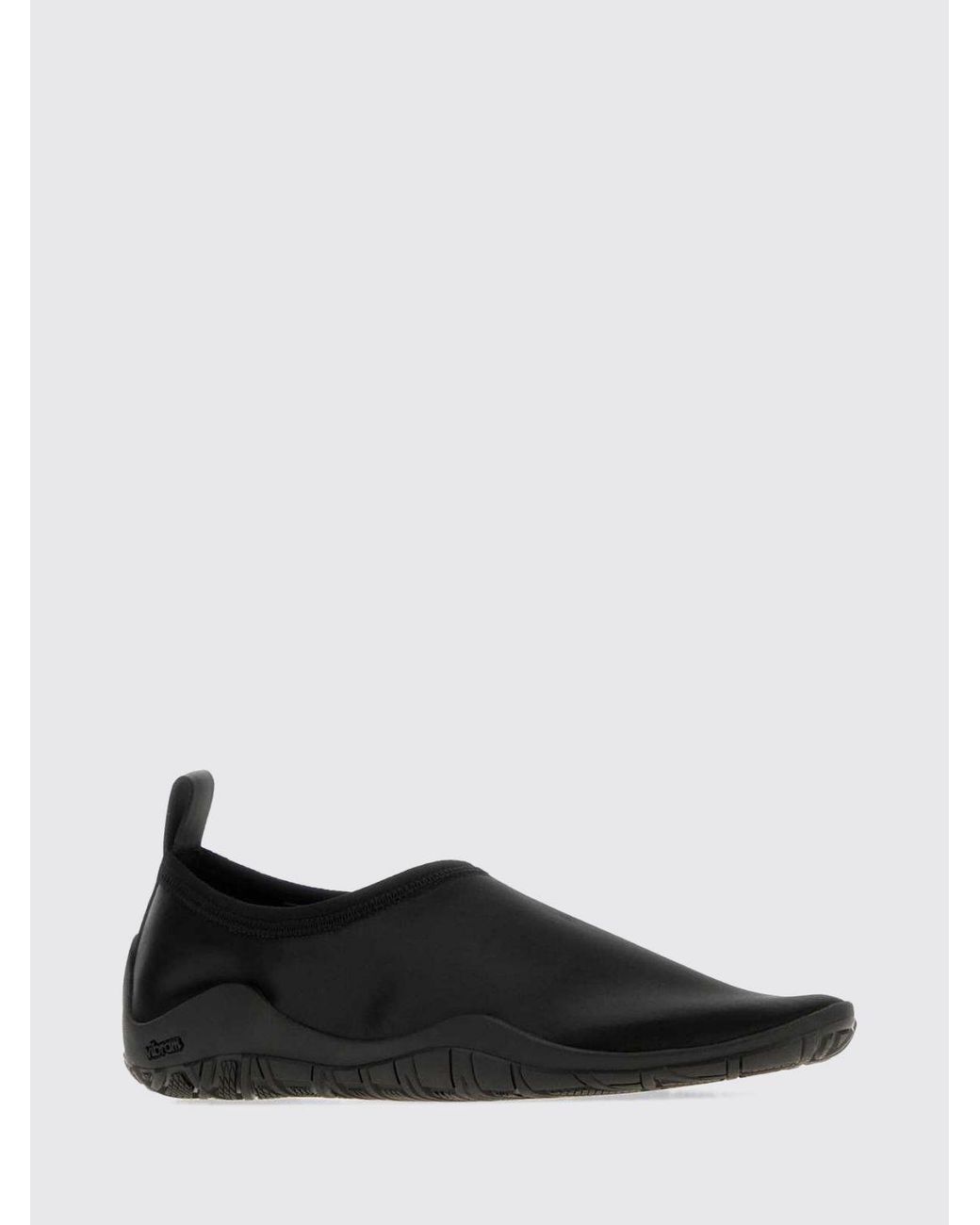 Jil Sander White Elbe Satin Slip-On Trainers With Contrasting Vibram Sole