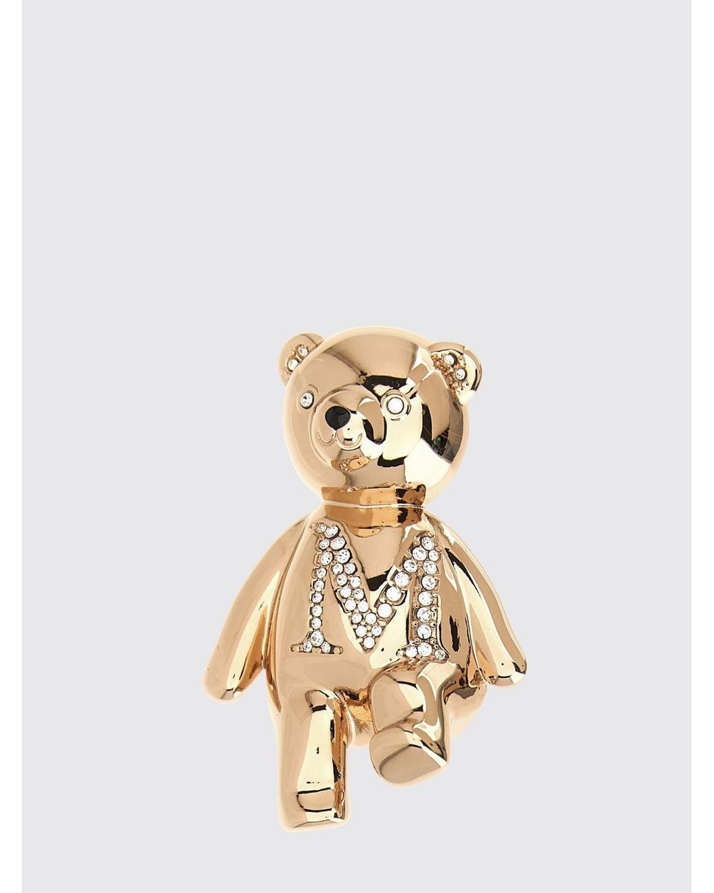 Max Mara Metallic Jewelled Brooch