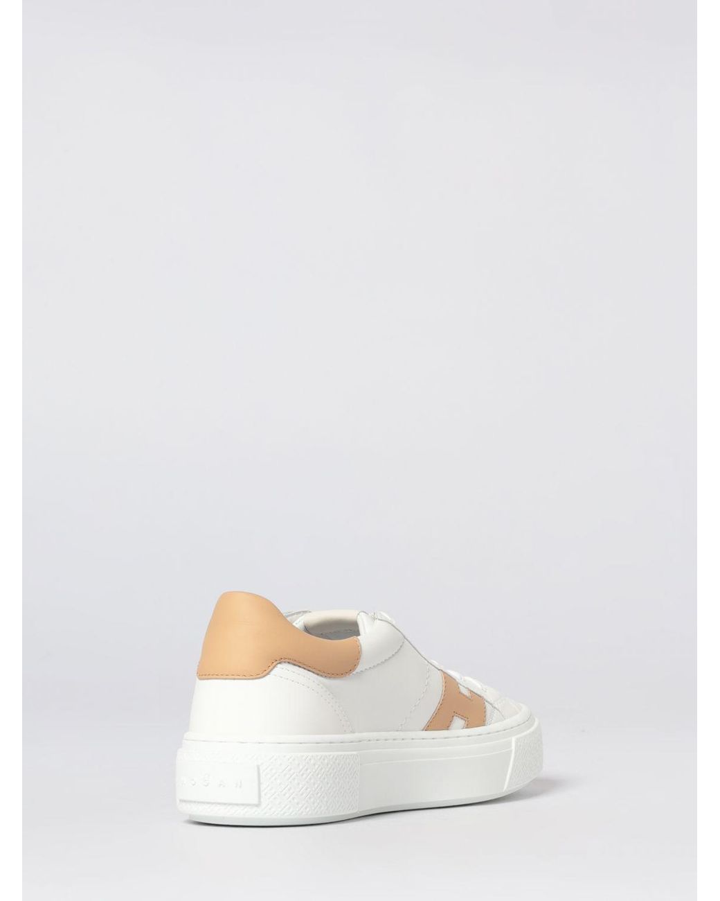 Hogan Natural Crosswind Leather Sneakers