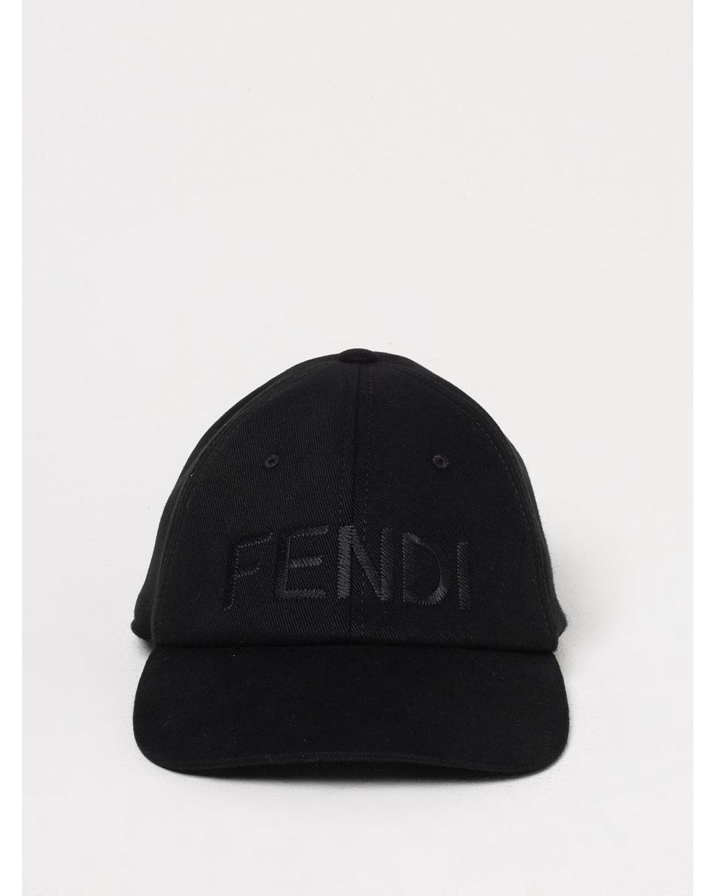 Fendi Hut Aus Baumwoll Canvas Mit Gesticktem Logo in Black für Herren