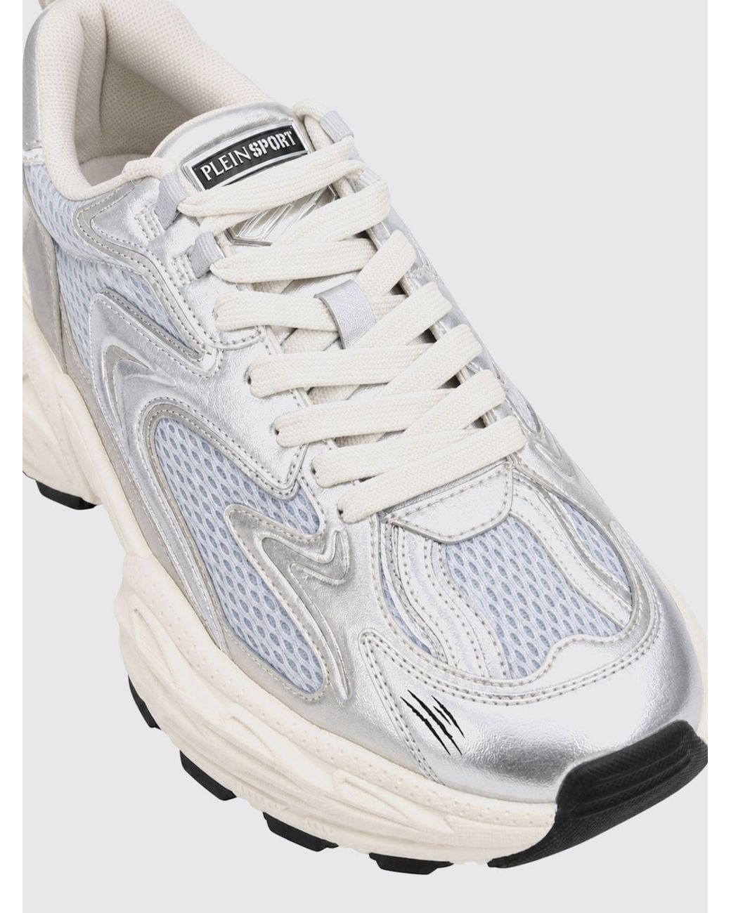 Philipp Plein White Runner Pulse X Metallic for men