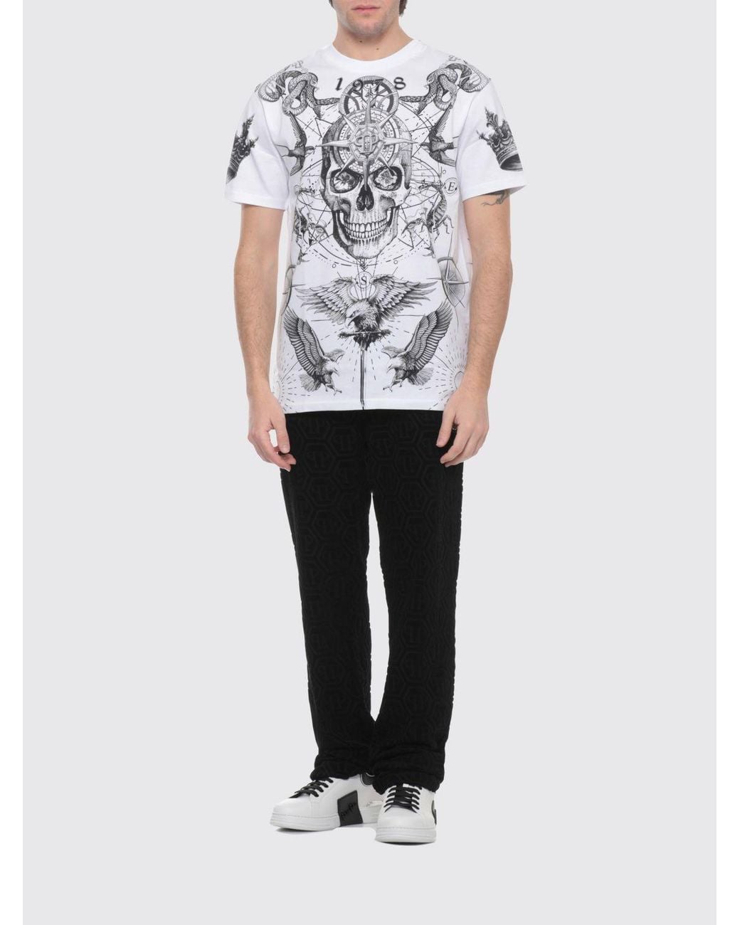 Philipp Plein White T-Shirt for men