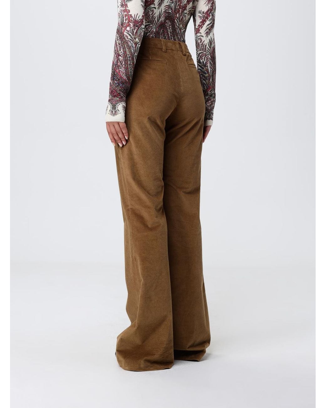 Pantalón Mujer Etro de color Natural