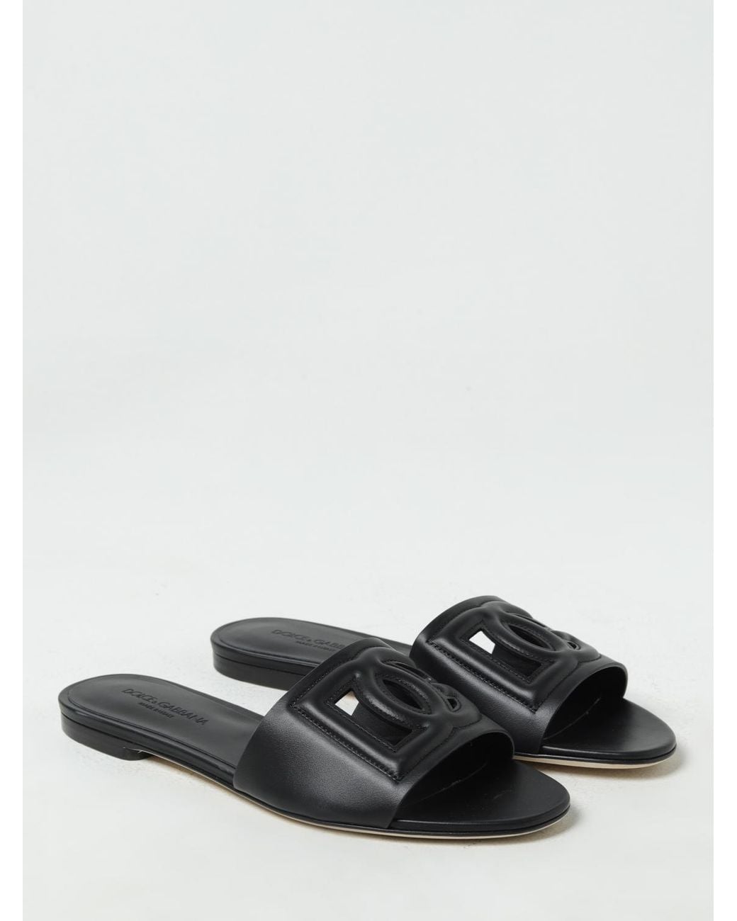 Dolce & Gabbana White Flache Sandalen Damen