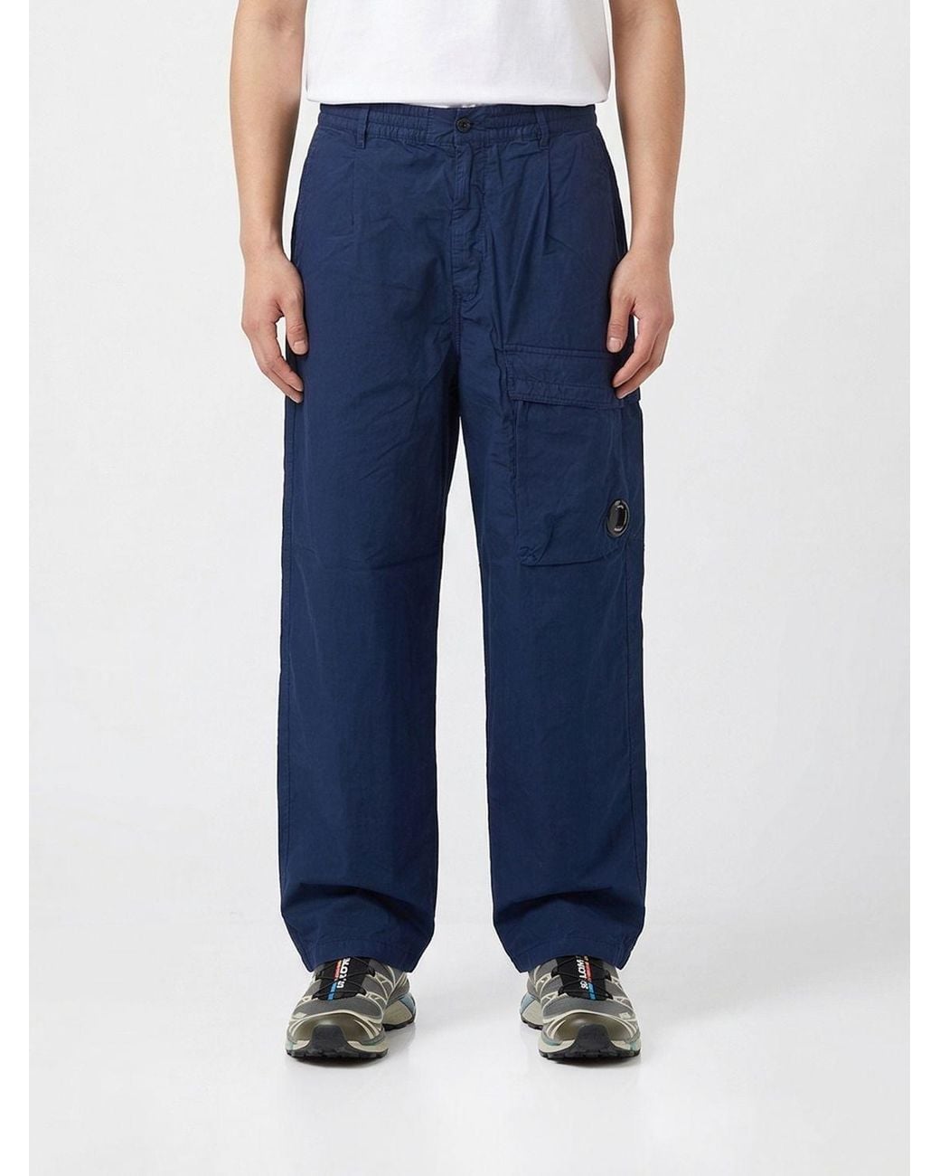 C P Company Blue Cargo Trousers for men