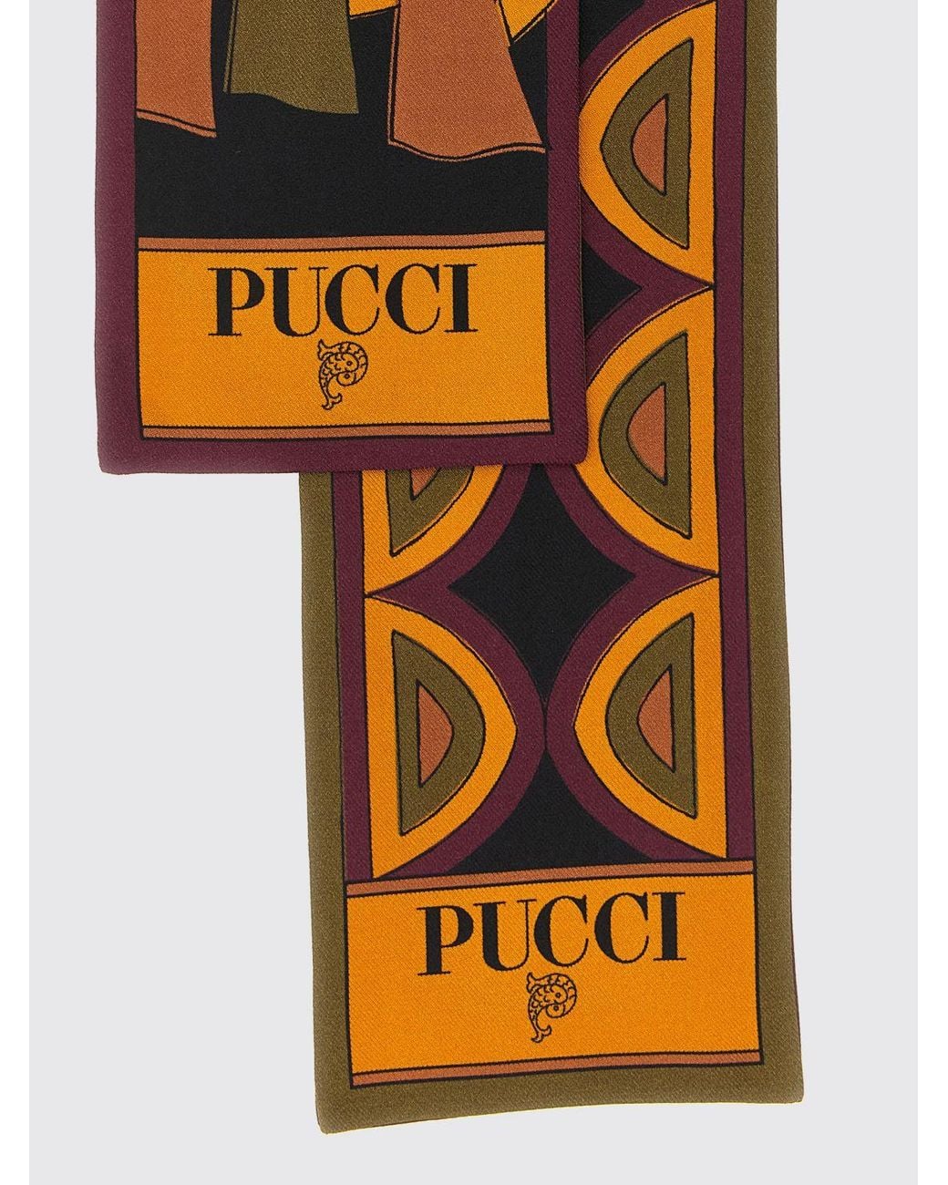 Emilio Pucci Brown Neck Scarf