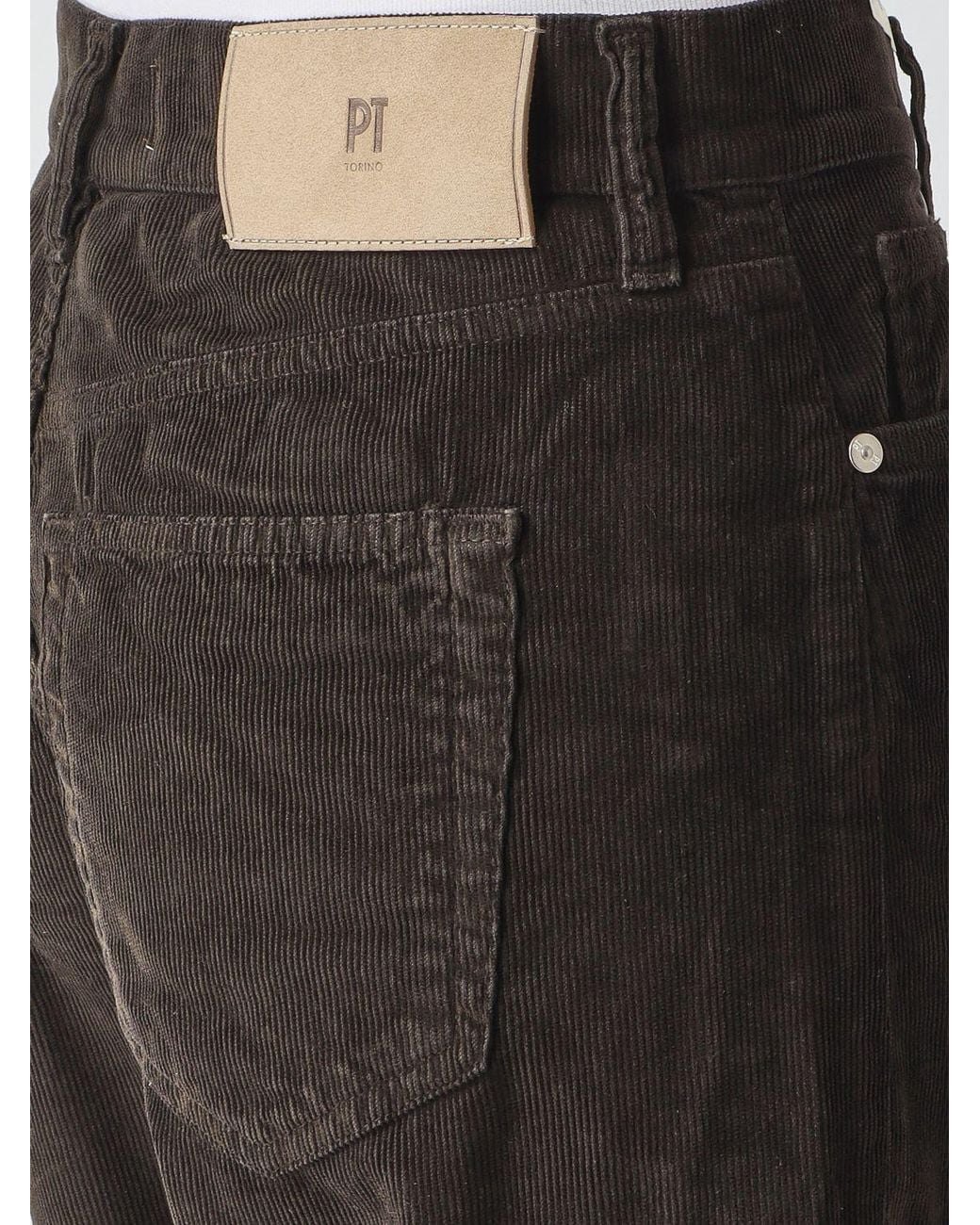 PT Torino Black Mid-Rise Wide Leg Jeans