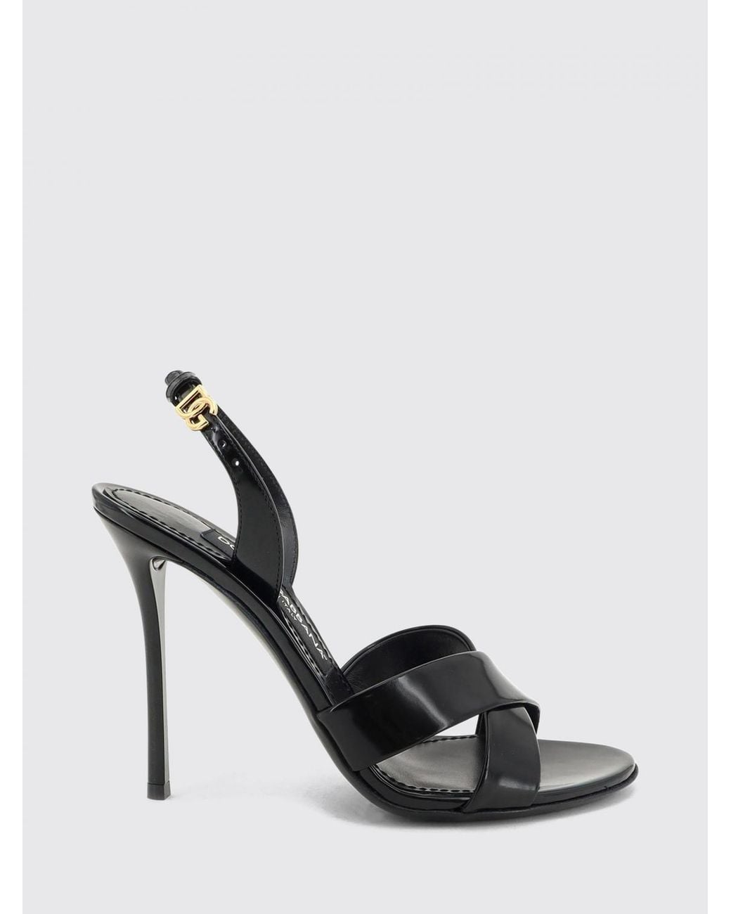 Dolce & Gabbana Black Dolce &Amp Gabbana Heeled Sandal