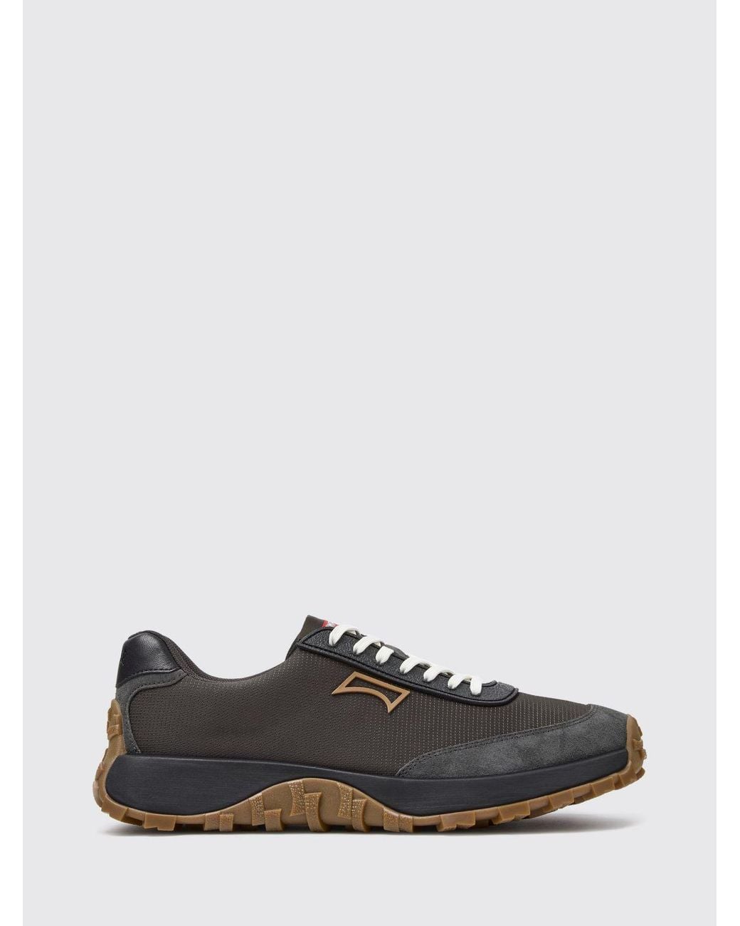 Camper White Drift Trail Leather And Nubuck Sneakers With Vibram Sole for men