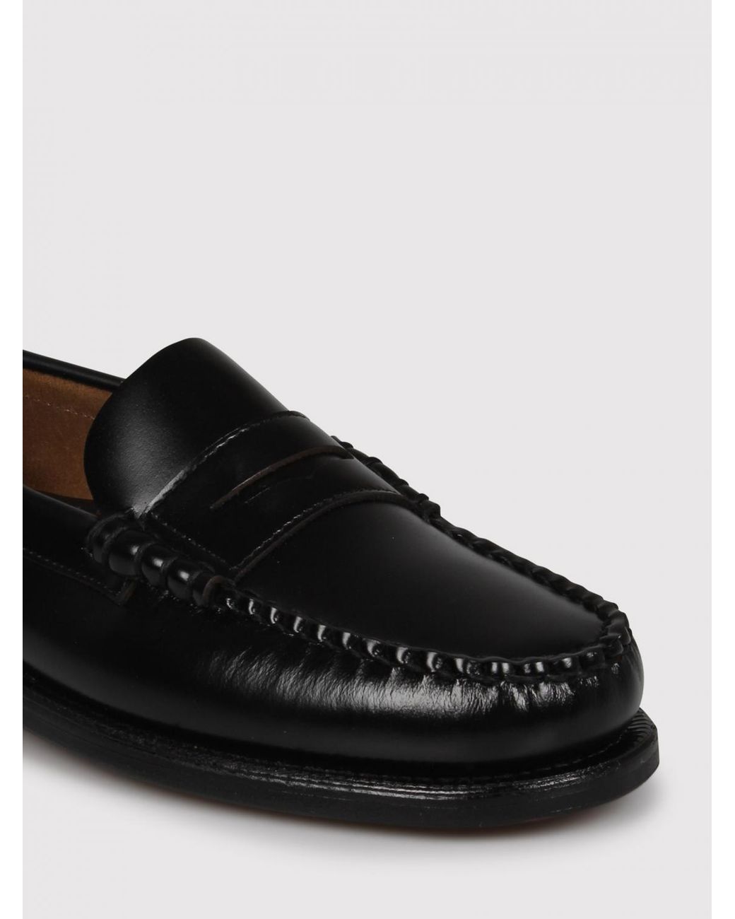 Sebago Black Classic Dan Bicolor Leather Loafers