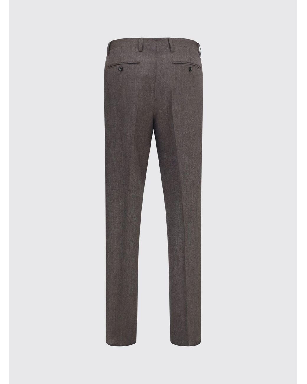 Lardini Gray Slim Fit Tailored Trousers for men