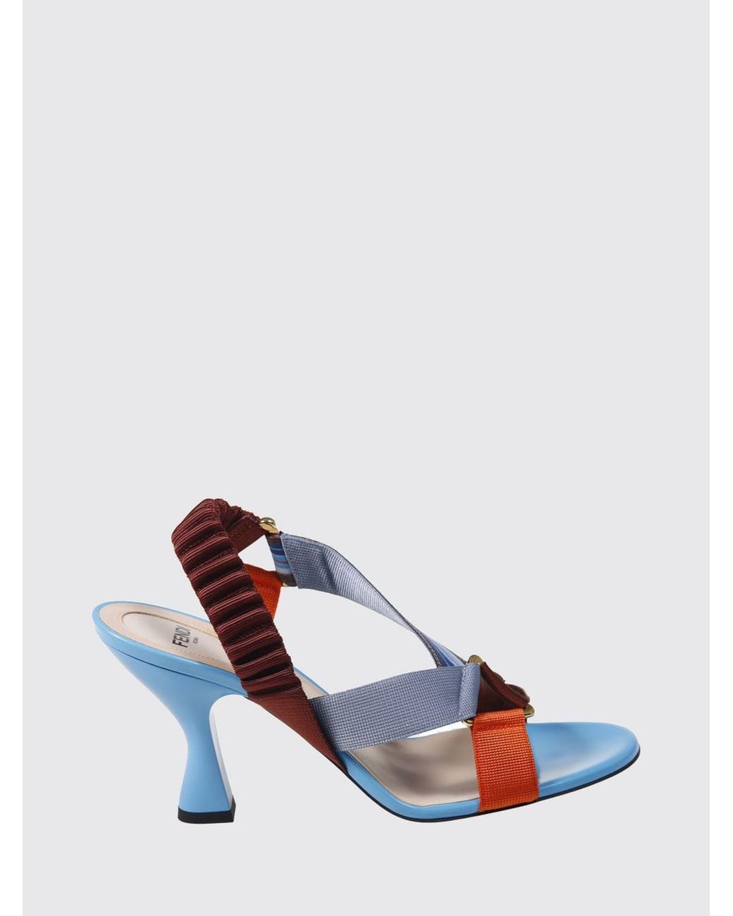 Fendi White Colibrì High-Heeled Slingbacks
