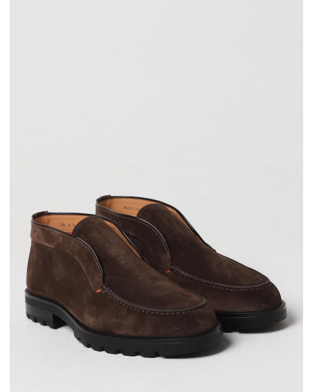 Santoni Brown Chukka Boots for men