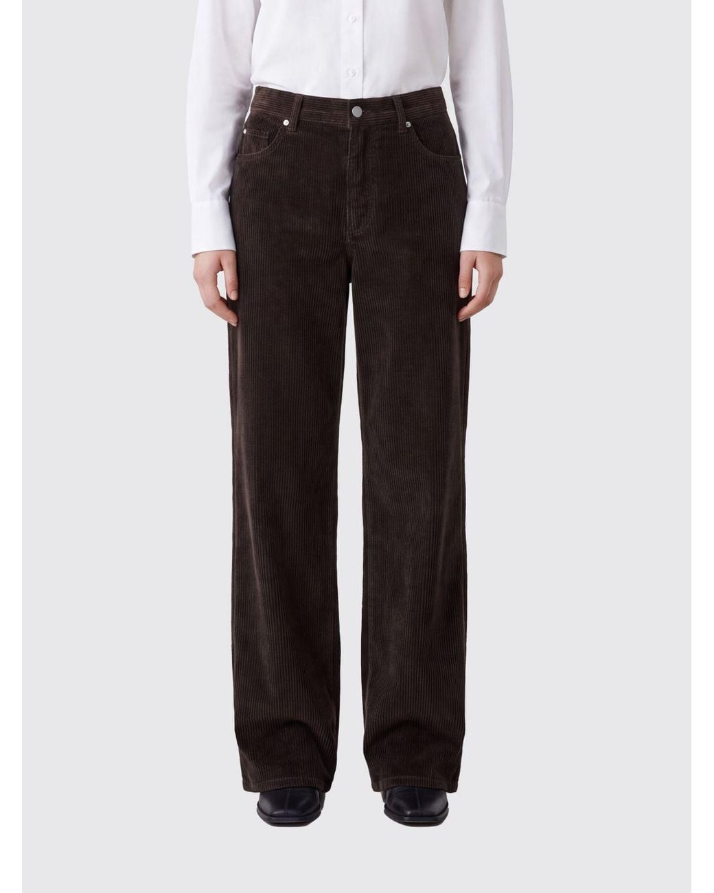 Loewe Black 5-Pocket Straight-Leg Corduroy Trousers