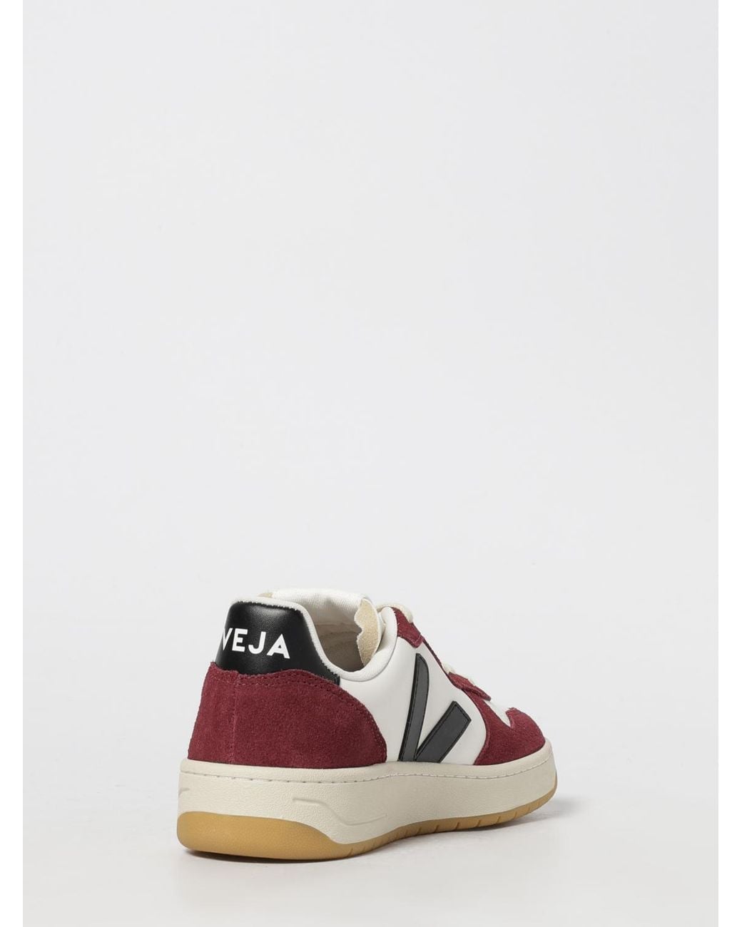 Veja White V-10 Leather Sneakers for men