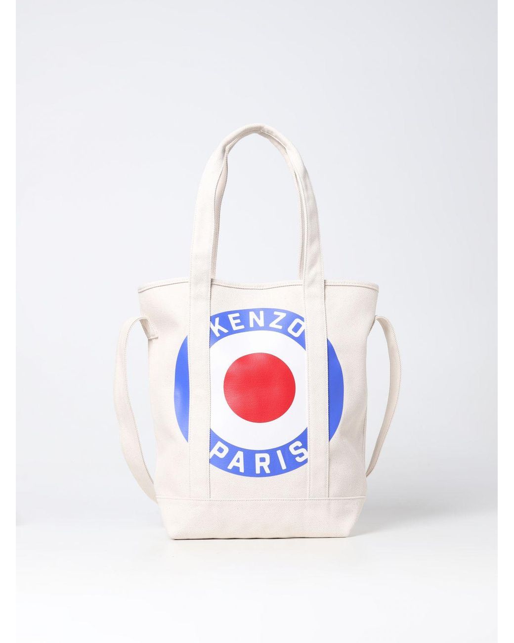 KENZO Cotton Shoulder Bags in White for Men