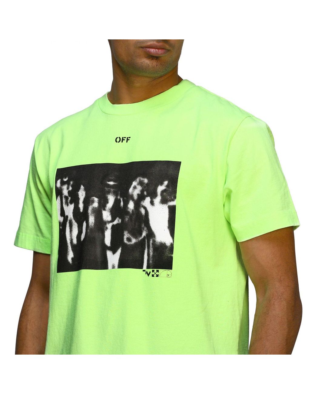 Off-White c/o Virgil Abloh Neon Arrow T-shirt in Green for Men | Lyst UK