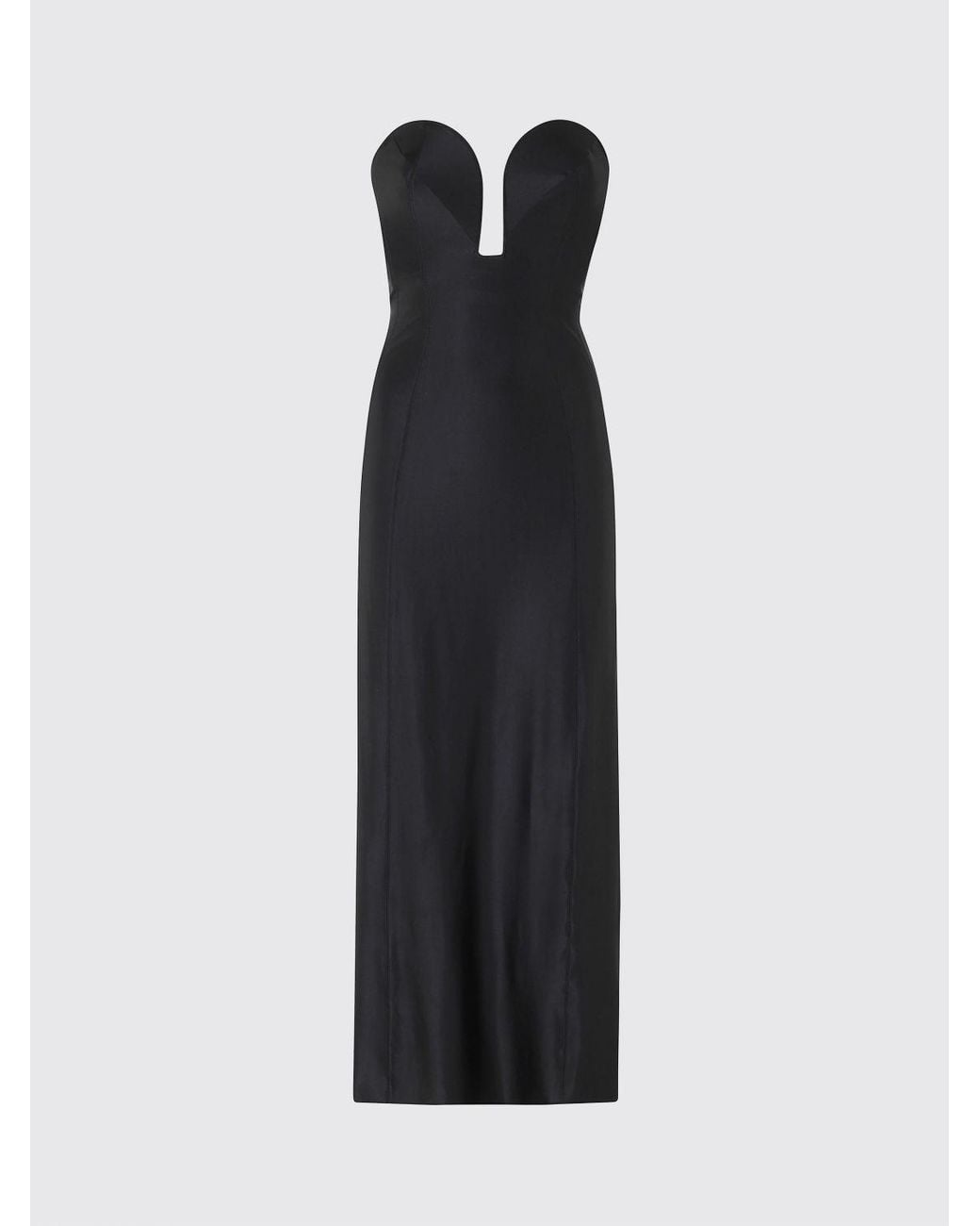 Rabanne Black Stretch Viscose Midi Dress