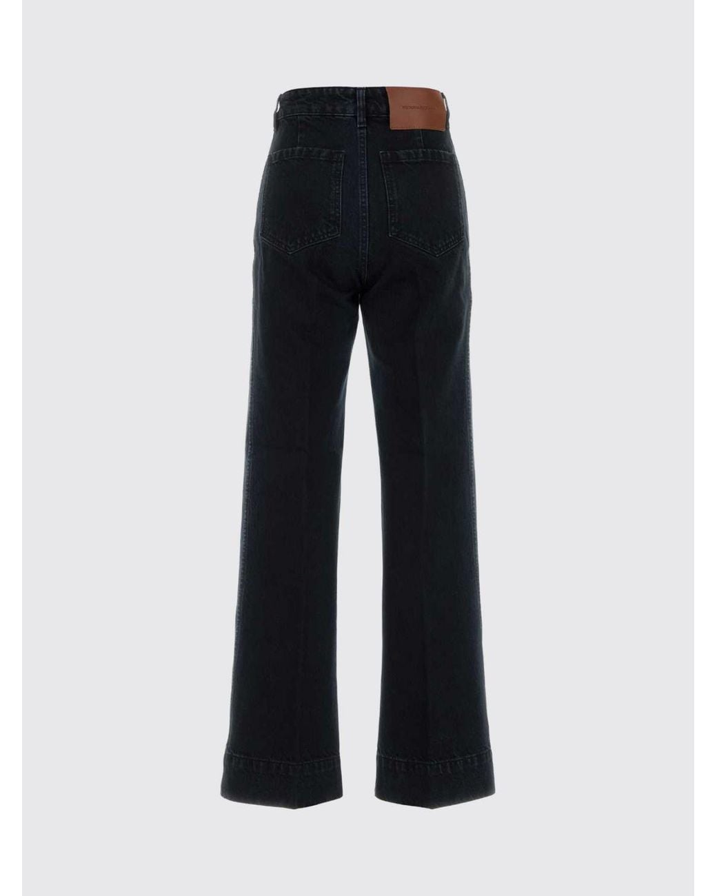 Victoria Beckham Blue Alina High-Waisted Straight-Leg Jeans