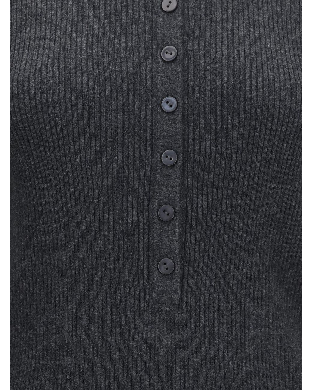 Lisa Yang Blue Slim Fit Ribbed Cotton And Cashmere Blend Knitted Polo