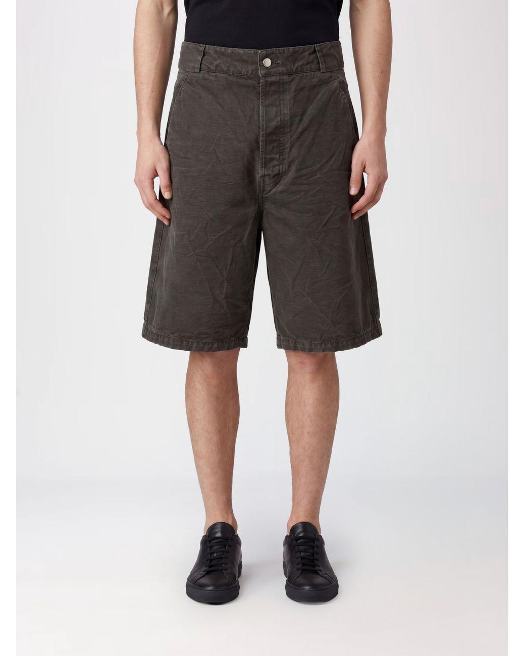 Fear Of God Gray High-Waisted Cotton Sport Shorts With Slash Pockets for men