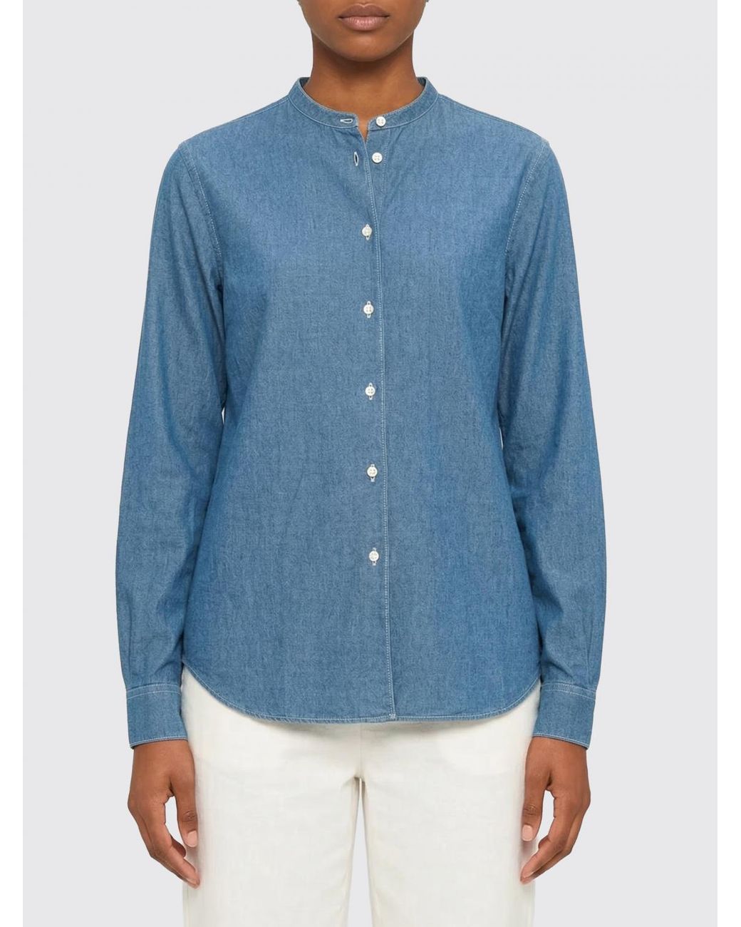 Aspesi Blue Cotton Shirt