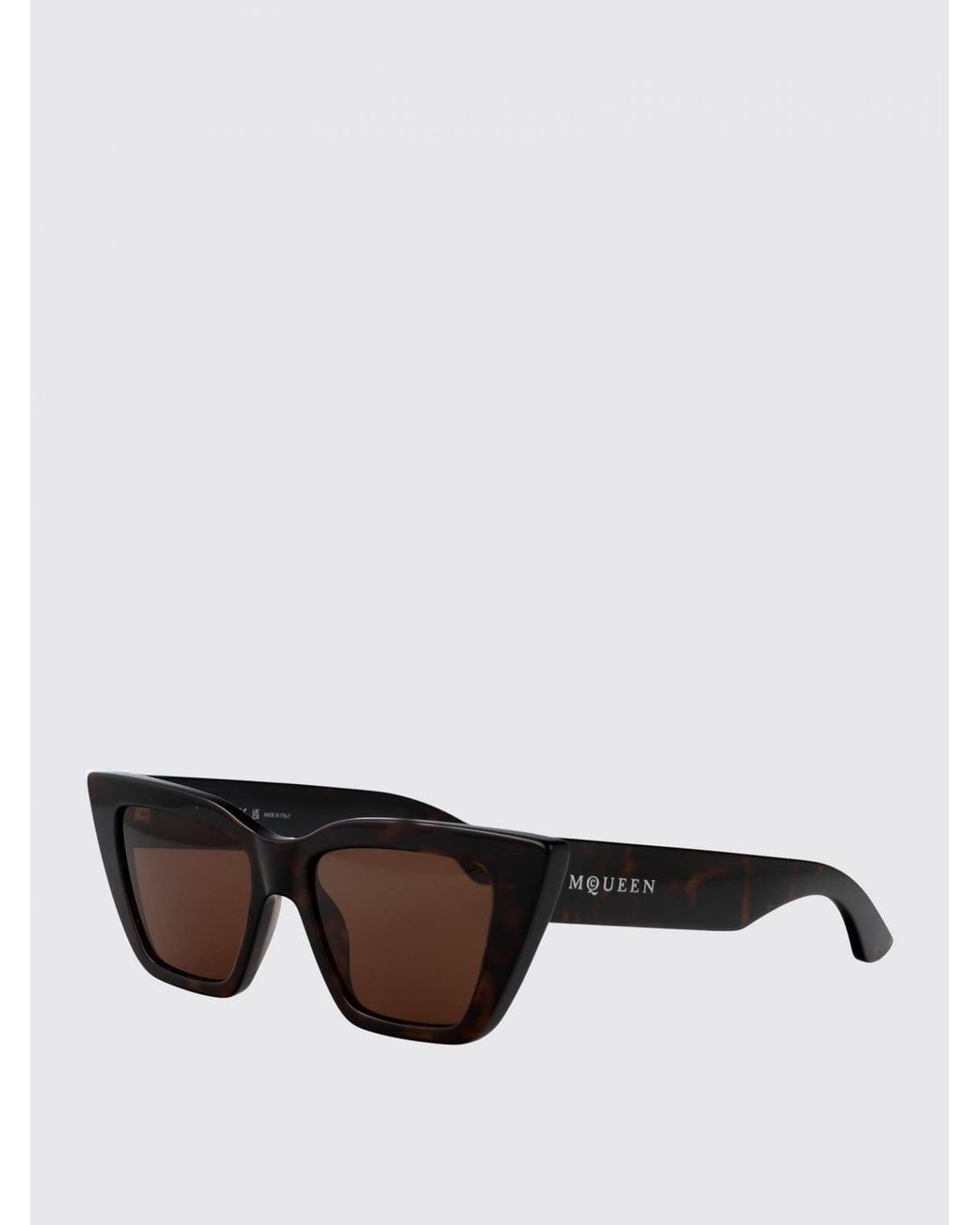 McQueen White Am0507S 002 Cateye Sunglasses
