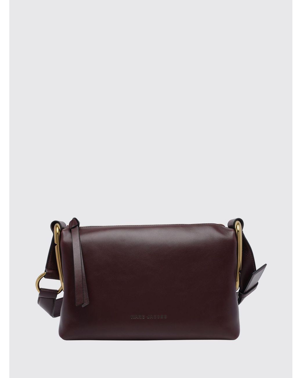 Marc Jacobs Brown Juliette Leather Crossbody Bag With Double J Logo And Zip Closure