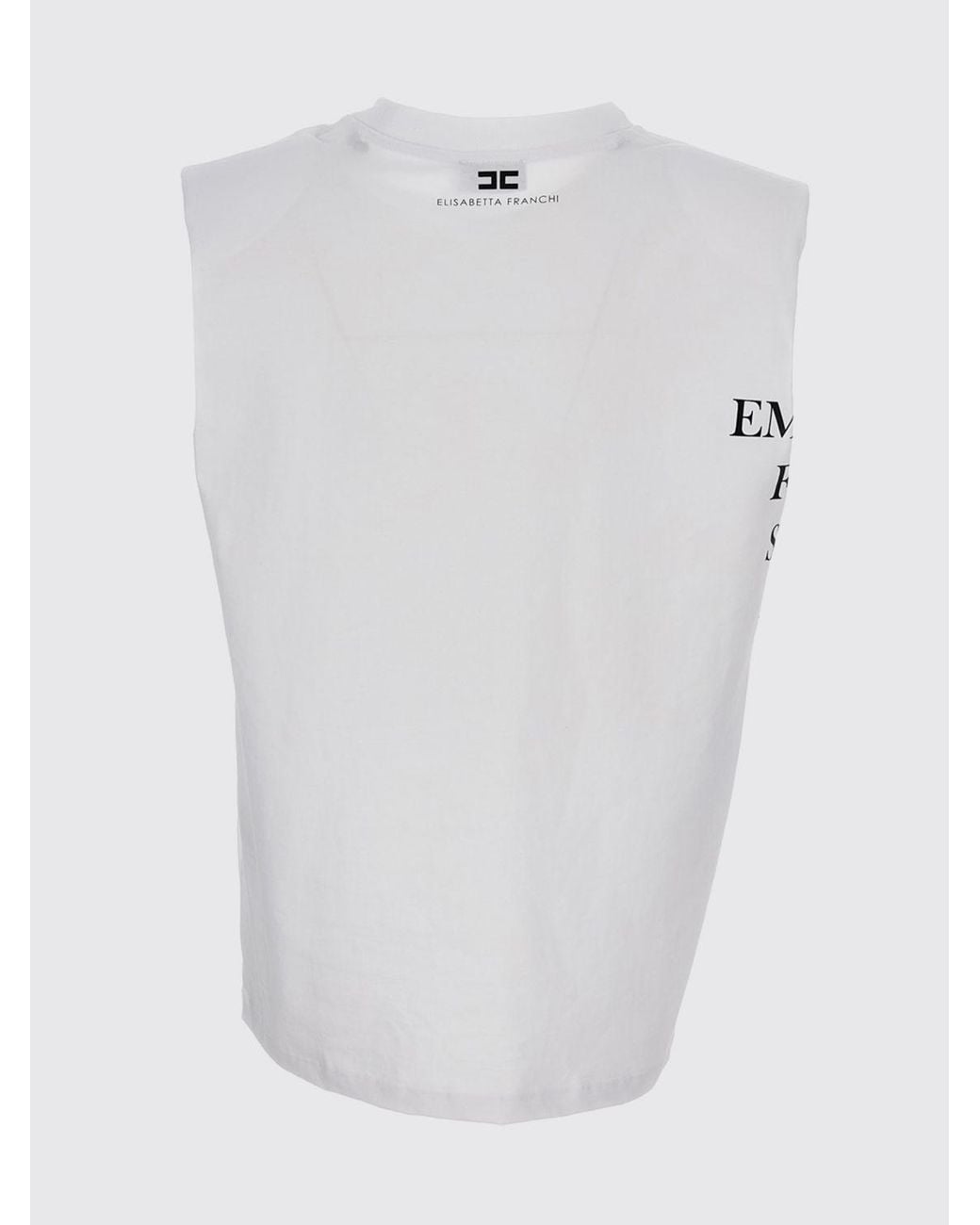 Elisabetta Franchi White Cotton T-Shirt