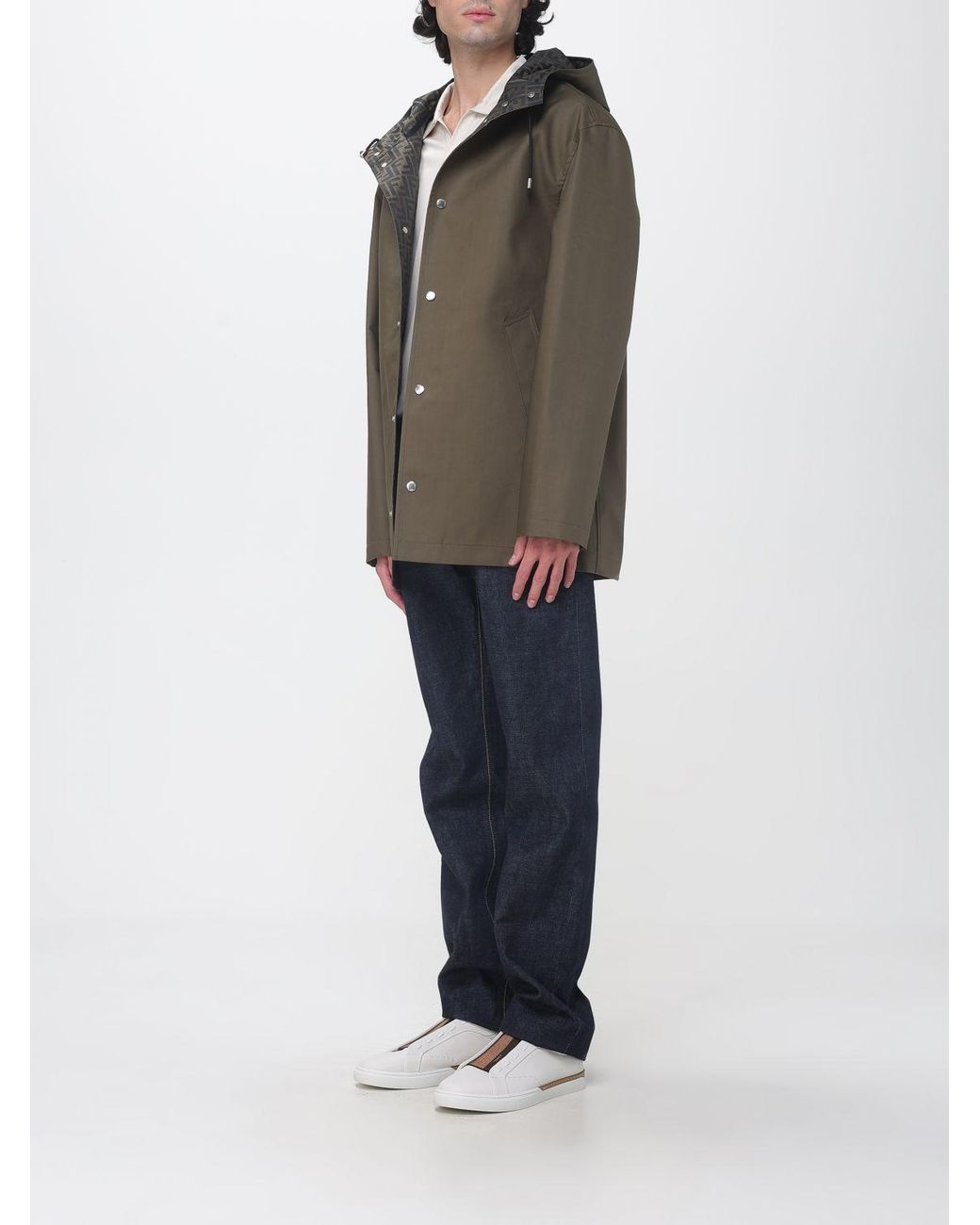 Parka Corto di Fendi in Multicolor da Uomo