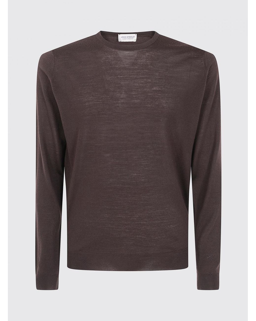John Smedley Brown Crewneck Jumper for men